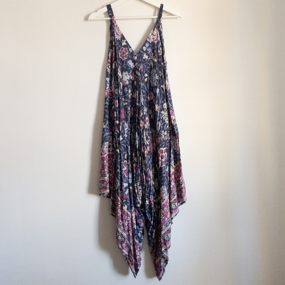 Boho floral romper